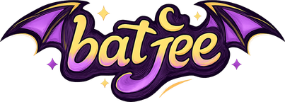 batjee নীল-বেগুনি লোগো চিহ্ন